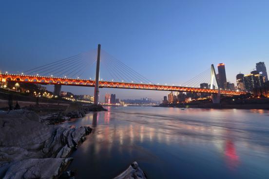 东水门长江大桥夜景